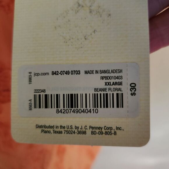 ana A New Approch Sleeveless Partial Open Back Floral Tank Size XXL - Picture 7 of 7